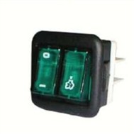 INTERRUTTORE DOPPIO SAECO VIA VENETO SIMB VAP VERDE F134