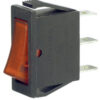 Interruttore luminoso di colore rosso 11x30 mm 16A unipolare
