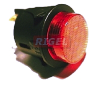INTERRUTTORE PULSANTE LUMINOSO TONDO ROSSO 4C