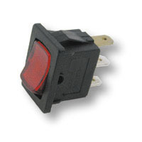 INTERRUTTORE LUMINOSO ROSSO PICCOLO 07012200