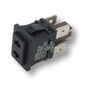 INTERRUTTORE BIPOLARE PUSH CON ASOLE SU TASTO 16A 4 FASTON 5132100800 montato su macchine del Caffe de longhi ec300