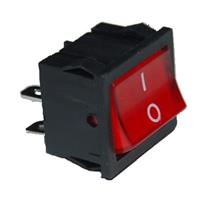 INTERRUTTORE BIP.- 4C LUMINOSO ROSSO 23X19 SIMB 0-1