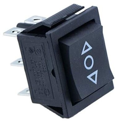 820PE14 F600 COMMUTATORE PULSANTE BIPOLARE NERO CON FRECCE - MONTACARICHI TAPPARELLE SERRANDE- misure 24x32 mm