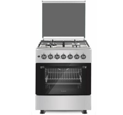 CUCINA 60X60 INOX LAREL FORNO GAS VENTILATO GRILL TIMER GRIGLIE IN GHISA