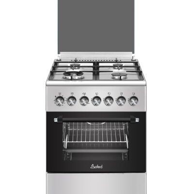 CUCINA LAREL 60X60 INOX FORNO MULTIFUNZIONE TIMER GRIGLIE IN GHISA