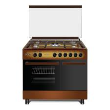 CUCINA LAREL 90X60 MARRONE PORTABOMBOLA FORNO A GAS VENTILATO GRILL ELETTRICO