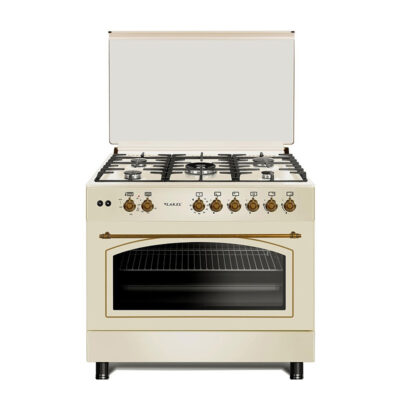 90X60 PANNA RUSTICA  Tutto forno 110 Lt.  5 Fuochi a gas con Tripla corona cent
