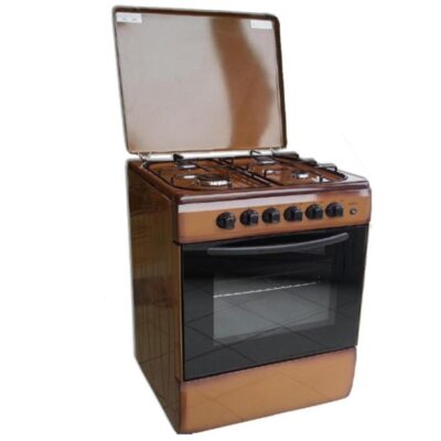 CUCINA LAREL 60X60 - 4 F - MARRONE - FORNO A GAS + GRILL - ACC. ELETTR.