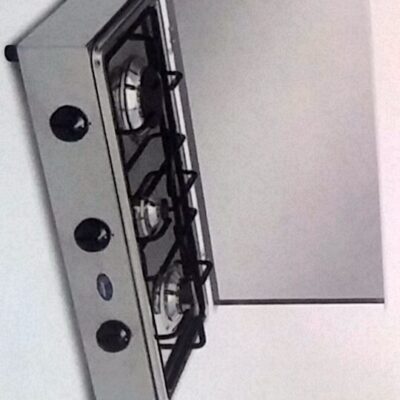 PFO300ACCGP FORNELLO 3 FUOCHI GPL IN ACCIAIO - PIANO ESTRAIBILE PER LA PULIZIA  cm 61 x 36 x 15 GPL