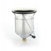 54511073CE Lampada - 500 W - coperchio smaltato - accensione piezo - omologazione CE - vetro 110x115 - attacco W 20X1/14 sx F EUROCAMPING