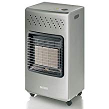 STUFA A GAS GPL GRIGIO INFRAROSSI 4200KW OLIMPIA SPLENDID vano portabombola 15kg - Tubo e Regolatore in dotazione  COLORE GRIGIO