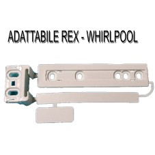WL515 ACF912ZN 00542186 KIT GUIDA SLITTA ADATTABILE PER REX - W WHIRLPOOL 481231028208 50789603 4055372405 SM015730361 2230349017 2230349017, 2230349041, 4055372405, 50217888002, 50225931000 COMPATIBILE