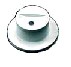 MANOPOLA CONGELATORE CANDY CCV25 DIAMETRO 21MM. ALTEZZA 10MM. DIAMETRO ATTACCO 6MM.