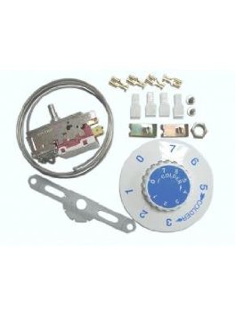 KIT TERMOSTATO PER FRIGORIFERO DOPPIA PORTA ADATTABILE RANCO K59 ATEA W4 Per frigorifero, 2 porte, 3 contatti. Capillare 1200mm. made TRF353UN 00227702