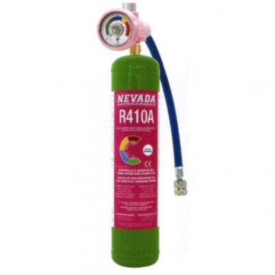 TR410/1MP-FE KIT BOMBOLA 800G FAI DA TE RICARICA R410 - CON MANOMETRO PER DIAGNOSI