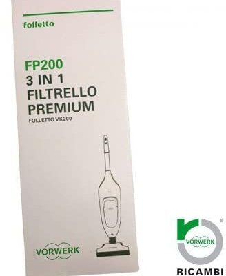 01141 VF75266 FILTRELLO PREMIUM FP200 CONFEZIONE 6 SACCHETTI VK200 VK201 VK220 ORIGINALE