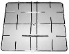 INDESIT GRIGLIA PER CUCINA 4 FUOCHI FILO CROMATO 490X420