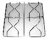 ONOFRI GRIGLIA PER CUCINA 4 FUOCHI FILO CROM. 465X456 GRF026603
