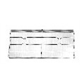 SAMET GRIGLIA PER CUCINA 2 FUOCHI FILO CROM. 433X205 SOSTITUISCE G4704