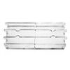 SAMET GRIGLIA PER CUCINA 2 FUOCHI FILO CROMAT 376X174