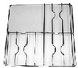 SMEG GRIGLIA PER CUCINA 3 FUOCHI FILO CROMATO COME F5321 447X456 GRF028526 sostituisce F5324