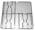 SMEG GRIGLIA PER CUCINA 3 FUOCHI FILO CROMAT 456X468