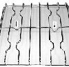 SMEG GRIGLIA PER CUCINA 3 FUOCHI FILO CROMAT 447X457
