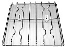 SMEG GRIGLIA PER CUCINA 3 FUOCHI FILO CROMAT 447X457