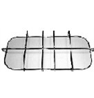 STAR GRIGLIA PER CUCINA 2 FUOCHI  FILO CROMATO 462X210