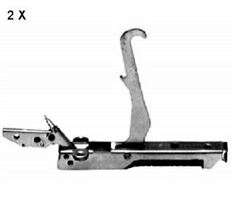 KIT CERNIERA 2 X CF2690 155 x 21 interasse 119 - PORTARULLINO 2 X CF2692  110 x 12 interasse 93 ILVE