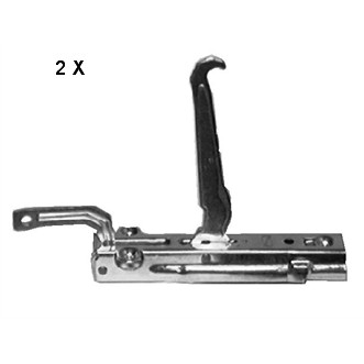 KIT CERNIERA 2 X CF5591 PORTARULLINO 2 X CF0293 STAR - ARISTON 151 x 30 interasse 119 - PORTARULLINI  107 x 10 interasse 92