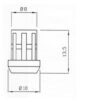 FOSTER PIEDINI GOMMA PER GRIGLIE LG010