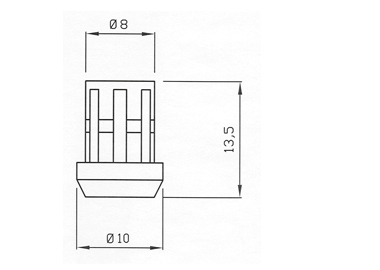 FOSTER PIEDINI GOMMA PER GRIGLIE LG010