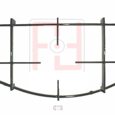 ARISTON DX GRIGLIA PIATTINA 1 FUOCO PIANI COTTURA 387X202  con 4 piedini in gomma  C00052922