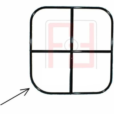 GRIGLIA FILO SMALTATA 1 FUOCO 230X245 alt.30mm per Cucina JOLLY INOX