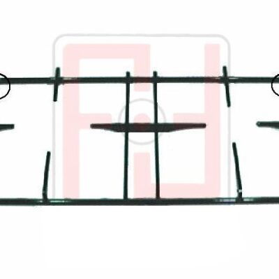 GRIGLIa PIATTINA 2 FUOCHI con 2 piedini 446X235 PER CUCINA LIGMAR -  sostituisce G2917