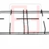 FILO SMALTATO GRIGLIA 2 FUOCHI 449X246 PER CUCINA NARDI sostituisce F3615