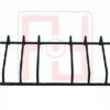 GRIGLIA PIATTINA 2 FUOCHI 460X225 PER CUCINE SMEG