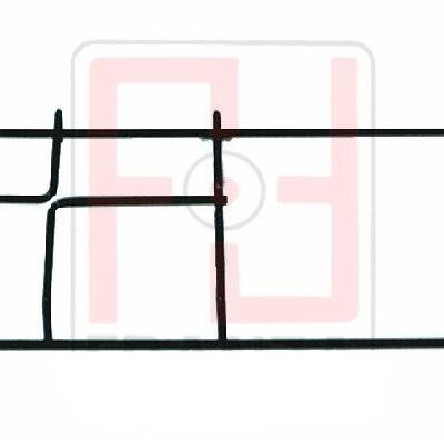 GRIGLIA PIATTINA 1 fuoco + Piastra -alt.40mm. 460x225 per Cucine Smeg