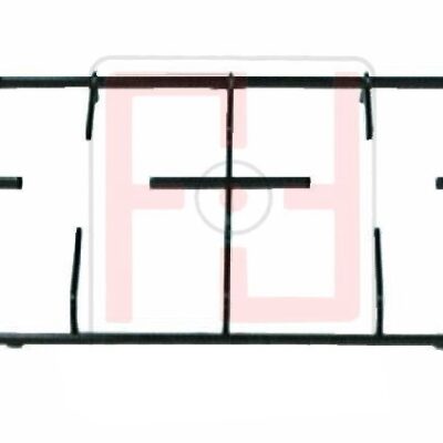GRIGLIE PIATTINA 2 FUOCHI 384x250 PER CUCINA STAR