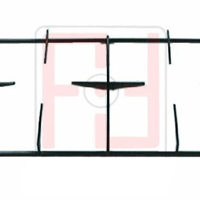 ZANUSSI 2-F GRIGLIA PIATTINA SMALTATA 2 FUOCHI PER CUCINA REX ELECTROLUX 455X268 2 Pioli Sost.G6720