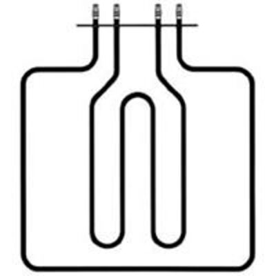RESISTENZA WA007 1200W + 1200W Altezza Utile mm : 358 Larghezza mm : 336  Interasse mm : 60/120 - FORNO BOMPANI