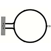 RESISTENZA FORNO VENTILATO 2500 WATT Altezza Utile mm : 244 Larghezza ( Ø )mm : 186  Profondità mm : 36 INTERASSE 24MM - ARISTON