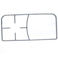 GRIGLIA PIATTINA 1 FUOCO + PIASTRA 54,3X25,3 ARISTON INDESIT