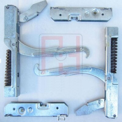 KIT CERNIERE 2PZ.155 x 20 interasse 140 + MODELLO CON 2 FORI ORIZZONTALI WHIRLPOOL LOFRA MAXFORNO Sostituisce CF3202K porta pesante ( senza portarulli )