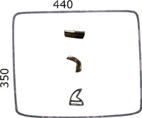 A5357 GUARNIZIONE FORNO 4LATI SMEG 44X35 LUNGHEZZA 1580MM per forni modello ALFA43 ALFA45 corrispondente al codice originale 754131883 COK713SM