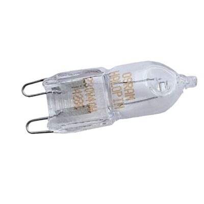 33CU509 LMP408UN CU4427 LAMPADINA ALOGENA PER FORNO 40w WHIRLPOOL IGNIS 481010391431 C00314191 8085641028 Compatibile G9, 40W, 230V. TEMPERATURA MAX: 300°C. DURATA VITA: 1500H SMEG 824610747 304CU24
