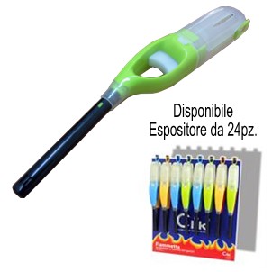 ACCENDIGAS RICARICABILE "FIAMMETTA" con sigurezza Bambino e Regolazione Fiamma ATOMIC WC099B ARROW F026