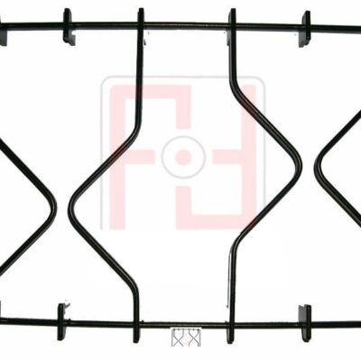 GRIGLIA PIATTINA DESTRA 2 FUOCHI 395 X 263 PER PIANI COTTURA WHIRLPOOL