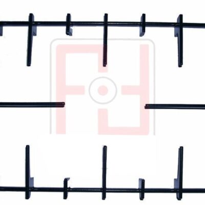GRIGLIA PIATTINA 1 FUOCO PER TRIPLA CORONA 395 X 238 PIANI COTTURA WHIRLPOOL